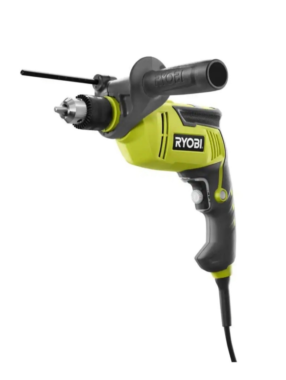 RYOBI Corded Electric Drill in Lime Green and Black